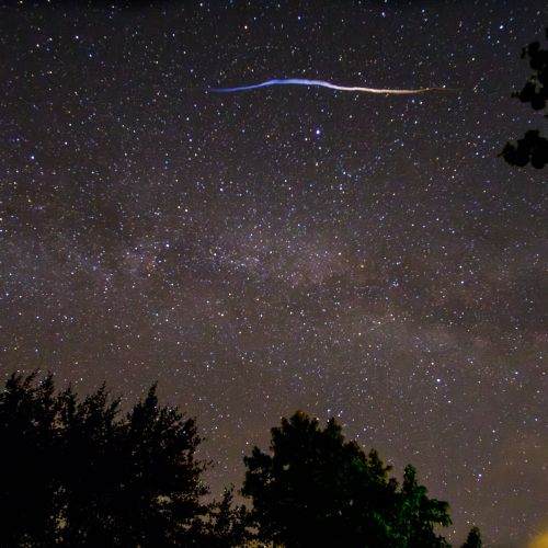 Trainée persistante de météorite